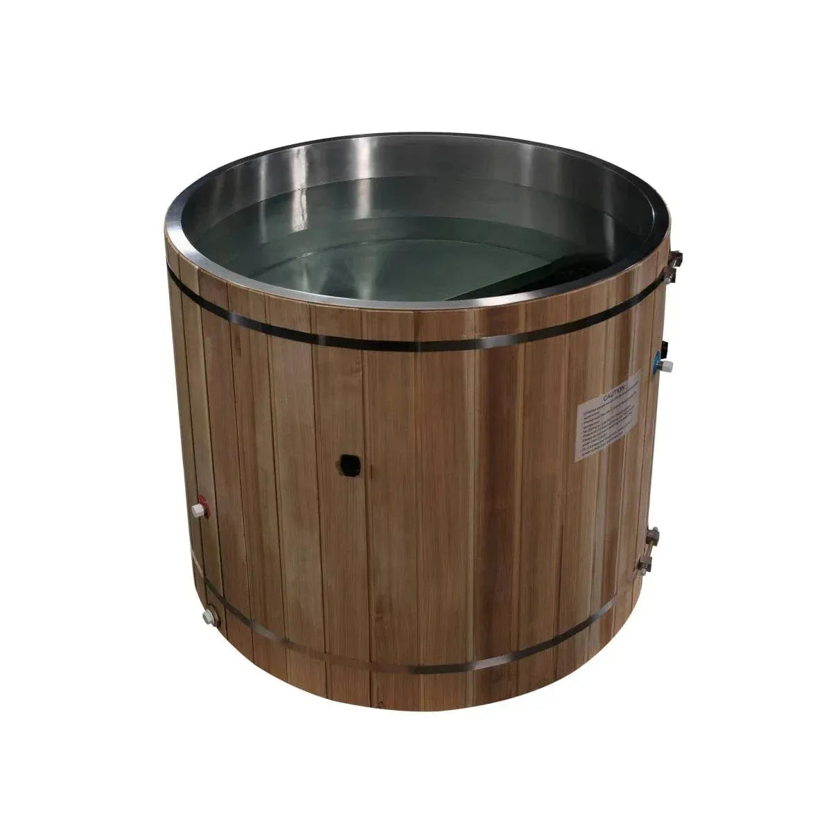 Retails- Dynamic Cold Therapy Stainless Steel Plunge Tub with Pacific Cedar