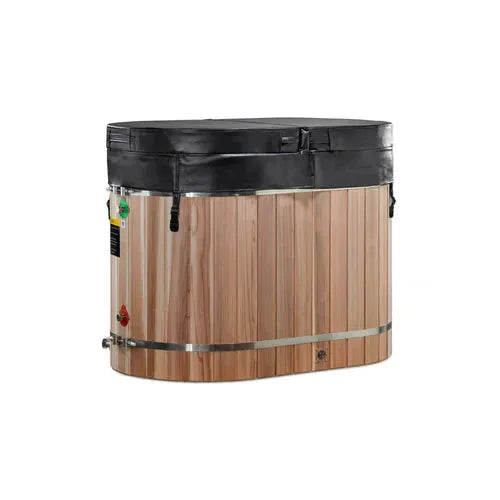 Retails- Dynamic Cold Therapy (DCT) Oval Barrel Tub (50-P) Pacific Cedar – 3/4 IN-OUT (Without Motor)